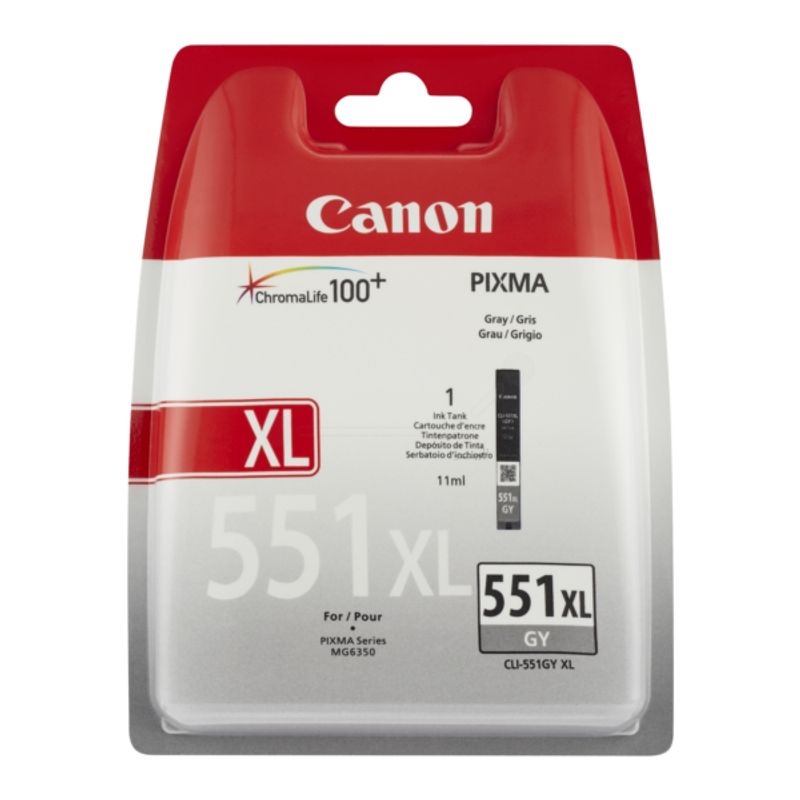 Original Canon 6447B004 / CLI551GYXL Tintenpatrone grau 