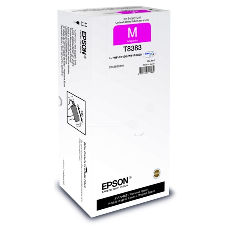 Original Epson C13T838340 / T8383 Tintenpatrone magenta 