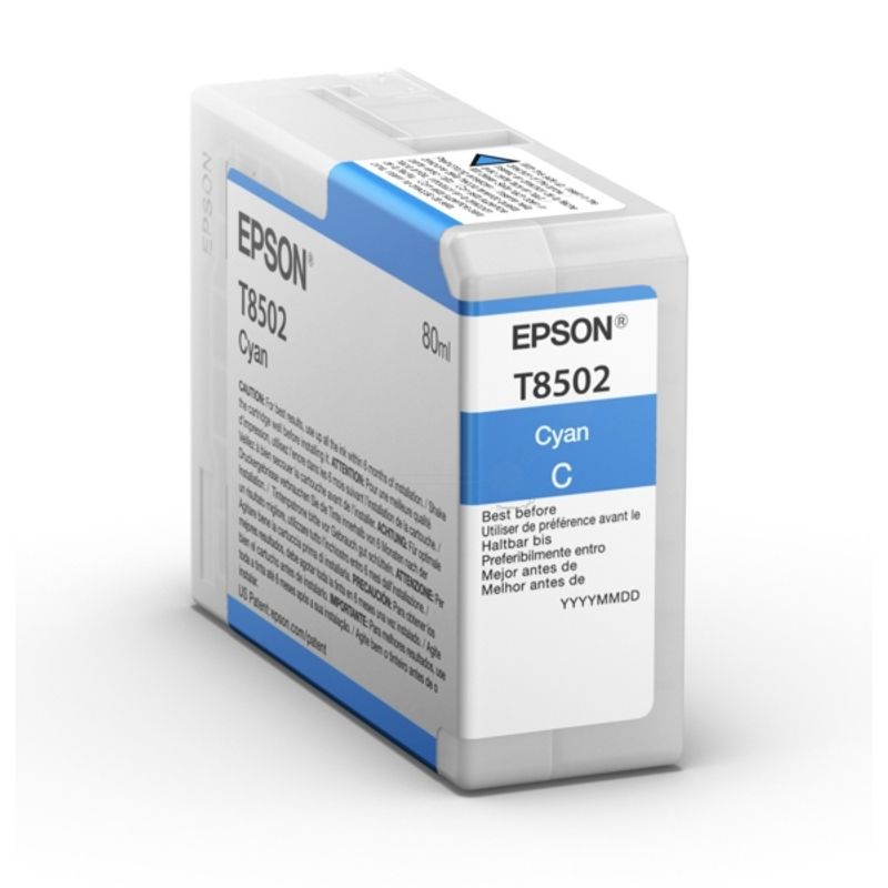 Original Epson C13T850200 / T8502 Tintenpatrone cyan 