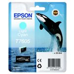 Origineel Epson C13T76054010 / T7605 Inktcartridge licht cyaan