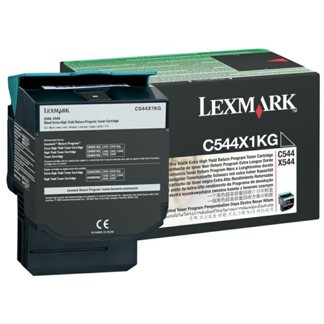 Origineel Lexmark C544X1KG Toner zwart 