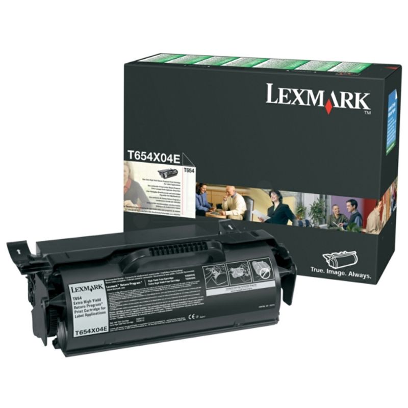 Original Lexmark T654X04E Toner schwarz 