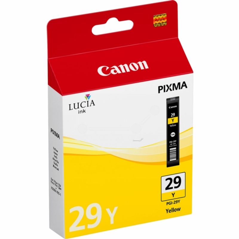 Original Canon 4875B001 / PGI29Y Tintenpatrone gelb 