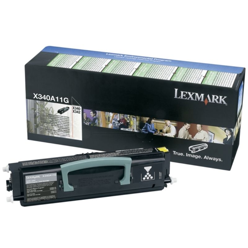 Original Lexmark X340A11G Toner schwarz 