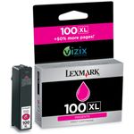 Original Lexmark 14N1070E / 100XL Cartouche d'encre magenta