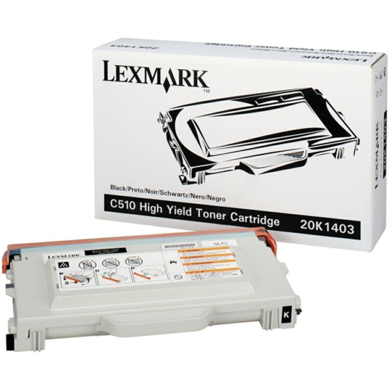 Original Lexmark 20K1403 Toner schwarz 