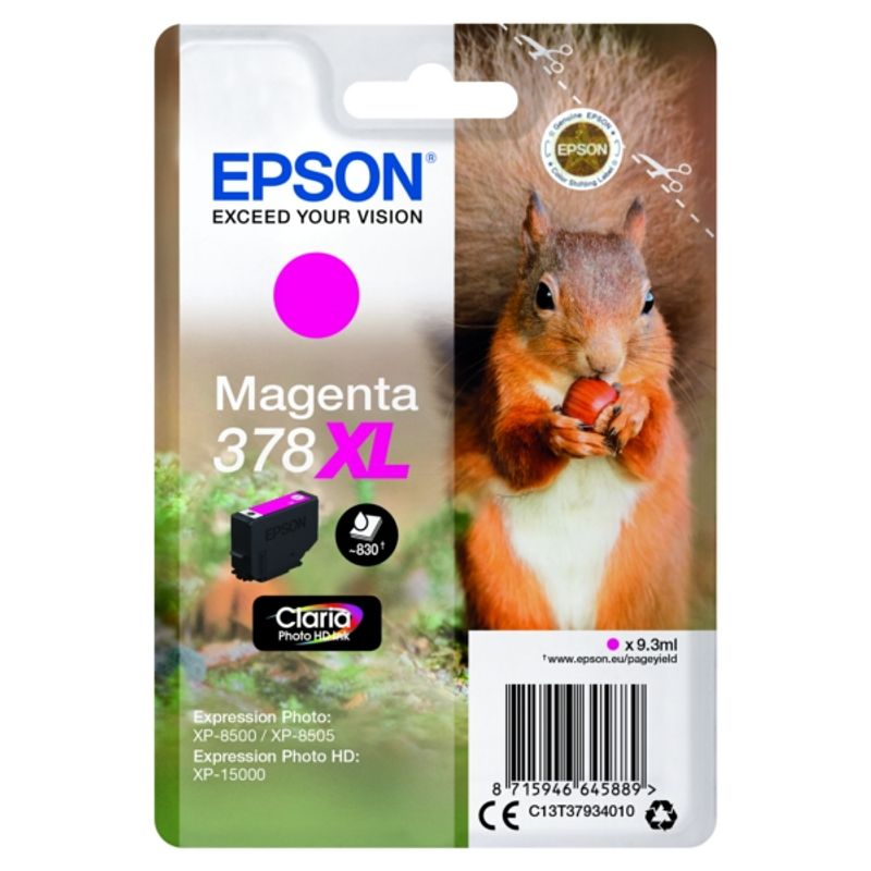 Original Epson C13T37934010 / 378XL Tintenpatrone magenta 