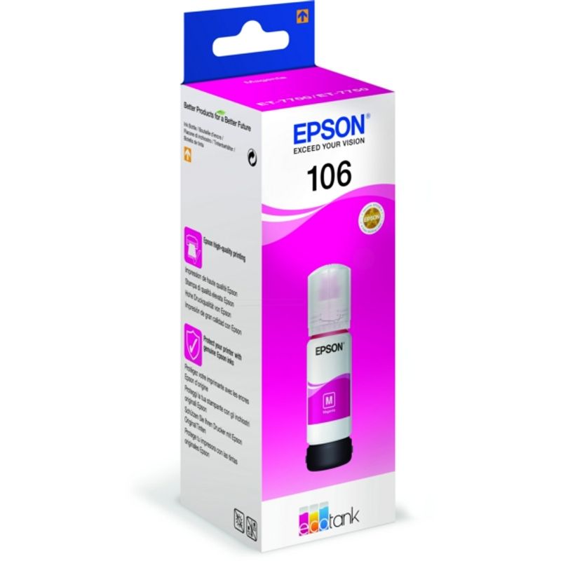 Original Epson C13T00R340 / 106 Tintenflasche magenta 
