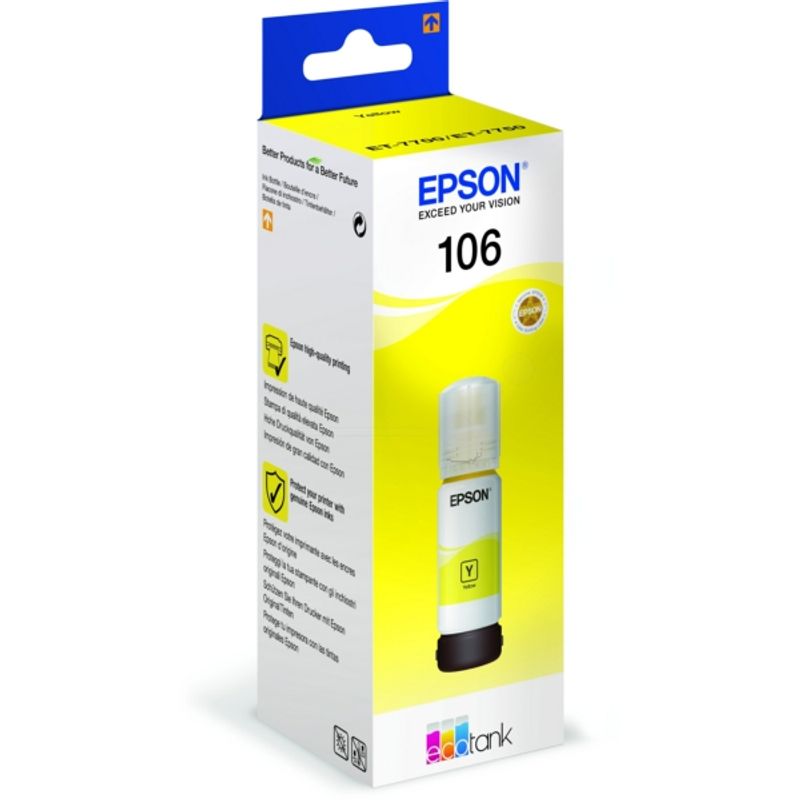 Original Epson C13T00R440 / 106 Tintenflasche gelb 
