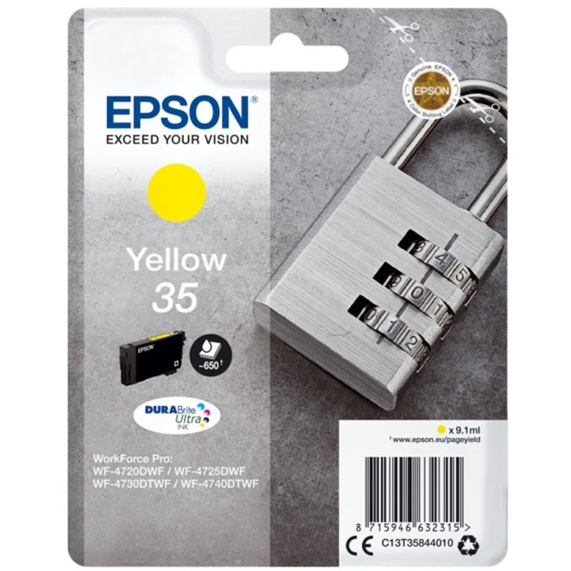 Original Epson C13T35844010 / 35 Tintenpatrone gelb 