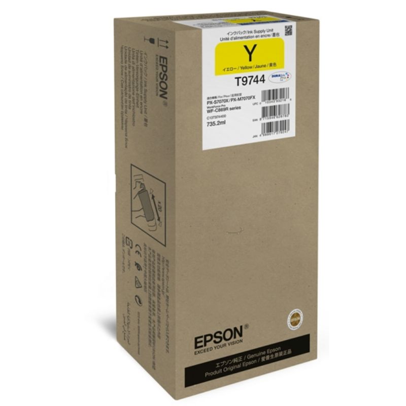 Original Epson C13T974400 / T9744 Tintenpatrone gelb 