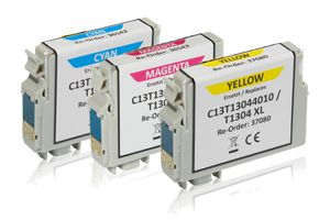 Multipack compatible with Epson C13T13064010 / T1306 contains 3x Ink Cartridge 