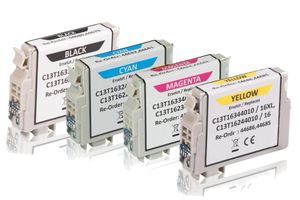 Multipack kompatibel zu Epson C13T16364010 / 16XL enthält 4x Tintenpatrone 
