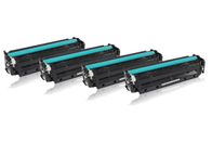 Multipack compatibel met HP CF410A + CF252XM / 410A bevat 4x Tonercartridge