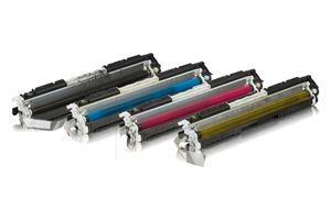 Multipack compatible with HP CE310A + CF341A / 126A contains 4x Toner Cartridge 
