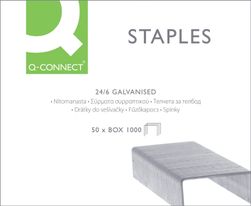 Q-CONNECT Graffette, 24/6, 1000 pezzi, zincate