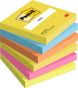 POST-IT Notes adhésifs Notes Energetic Collection 76x76 mm, assortis, 6 x 100 feuilles