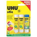 UHU Klebestift-Bonuspaket, ohne Lösungsmittel, 3x8,2 g 