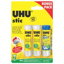 Lijmstift bonusverpakking, zonder oplosmiddel, 3x8,2 g UHU