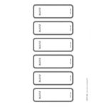 LEITZ Ordnerrückenschild, kurz/breit, PC-beschriftbar, 50 Stück, grau 