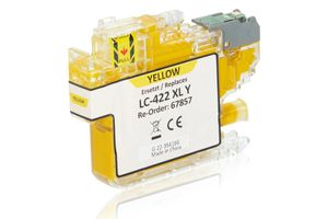 Compatibile con Brother LC-422XLY Cartuccia d'inchiostro, giallo