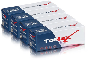 ToMax Multipack vervangt HP CF540X / 203X bevat 4x Tonercartridge