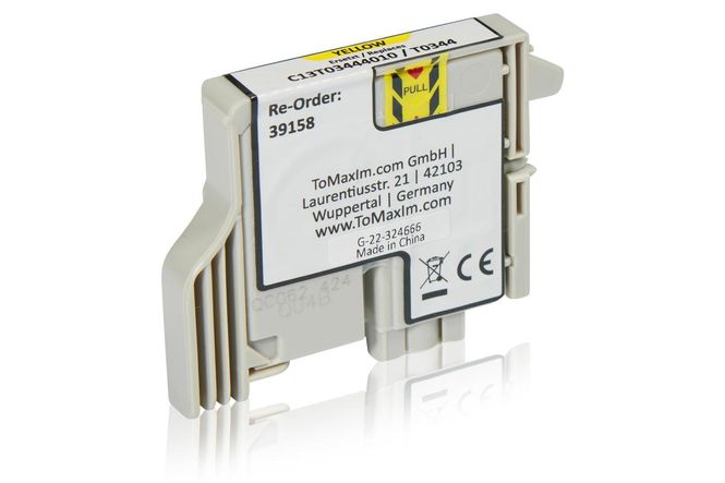 Kompatibel zu Epson C13T03444010 / T0344 Tintenpatrone, gelb 