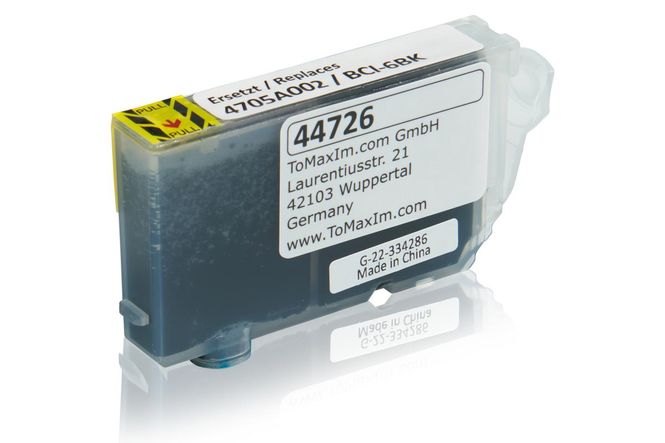 Compatible to Canon 4705A002 / BCI-6BK Ink Cartridge, black 