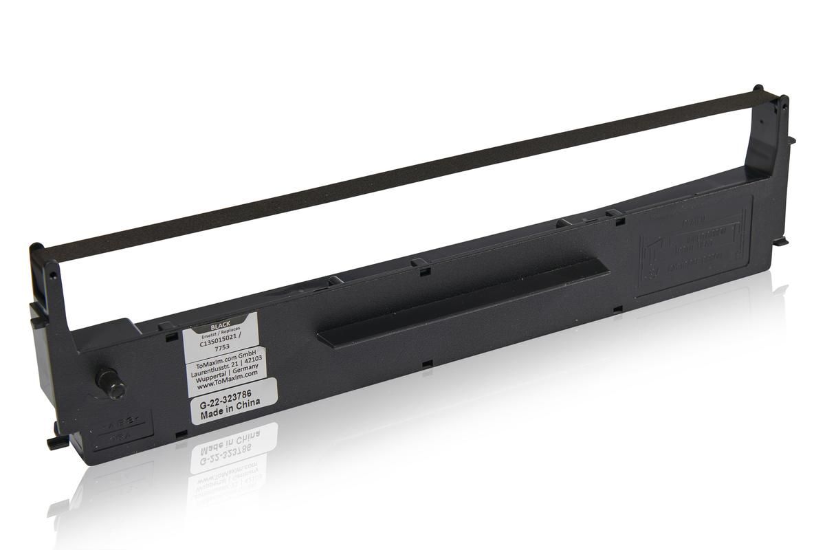 Kompatibel zu Epson C13S015021 / 7753 Farbband, schwarz 