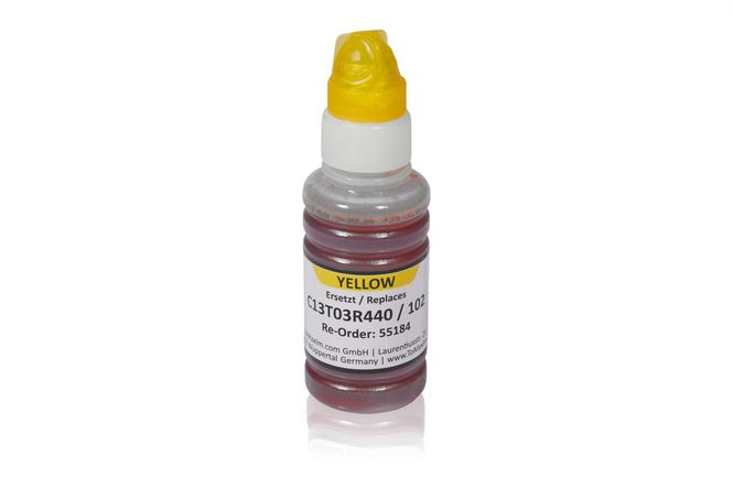 Kompatibel zu Epson C13T03R440 / 102 Tintenpatrone, gelb 