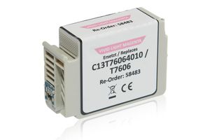 Kompatibel zu Epson C13T76064010 / T7606 Tintenpatrone, light magenta 