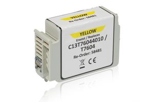 Kompatibel zu Epson C13T76044010 / T7604 Tintenpatrone, gelb 