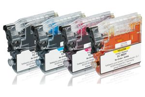 Multipack compatible with Brother LC-985 VAL BP XXL contains 4x Ink Cartridge 