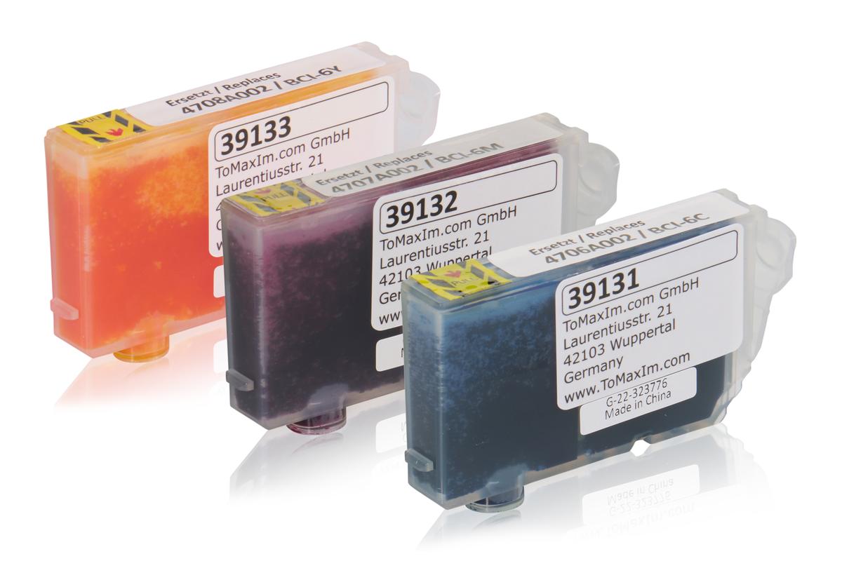 Multipack kompatibel zu Canon 4706A022 / BCI-6 enthält 3x Tintenpatrone