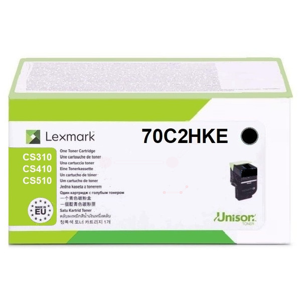 Original Lexmark 70C2HKE / 702HK Toner schwarz