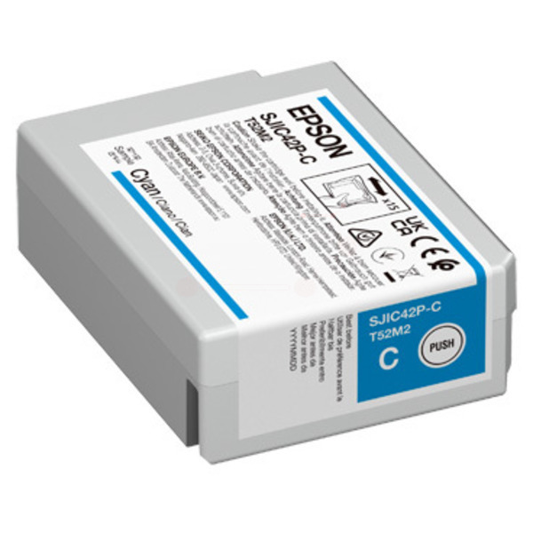 Original Epson C13T52M240 / SJIC42PC Tintenpatrone cyan