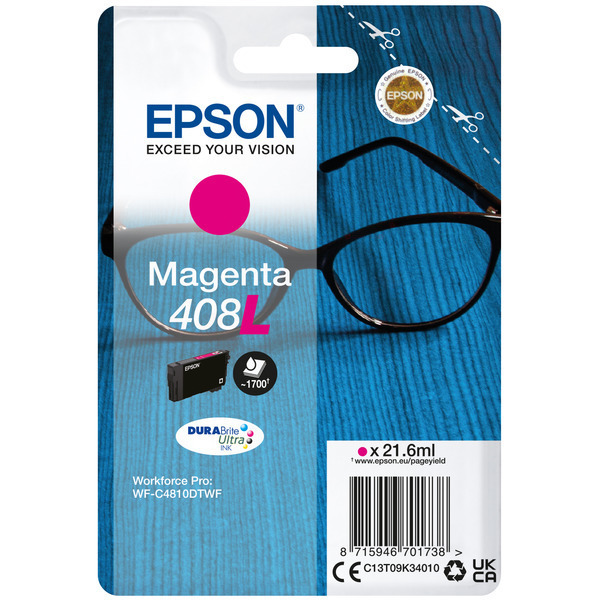 Original Epson C13T09K34010 / 408L Tintenpatrone magenta