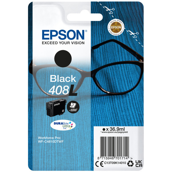 Original Epson C13T09K14010 / 408L Tintenpatrone schwarz