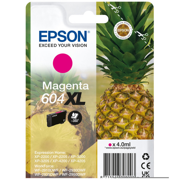 Original Epson C13T10H34010 / 604XL Tintenpatrone magenta