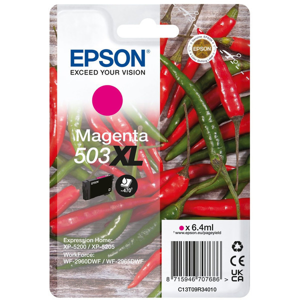 Original Epson C13T09R34010 / 503XL Tintenpatrone magenta