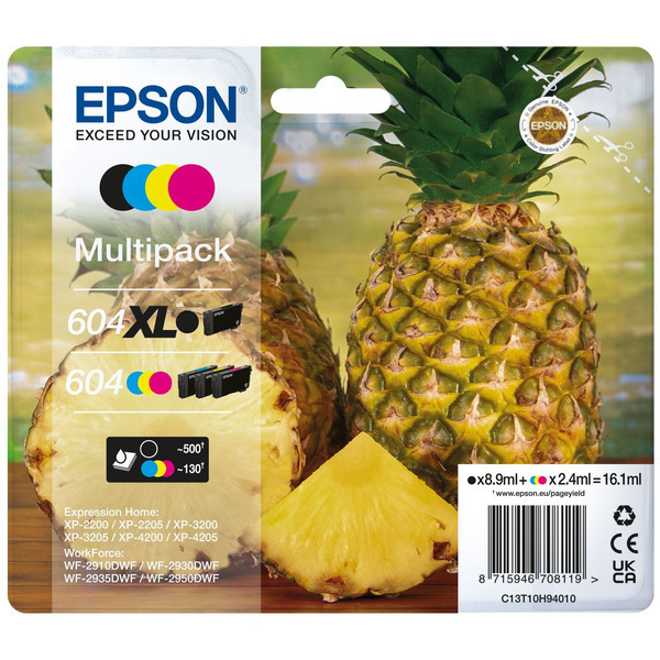 Original Epson C13T10H94010 / 604XL604 Tintenpatrone MultiPack