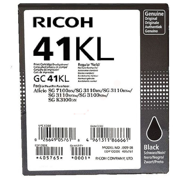 Original Ricoh 405765 / GC41KL Tinte Sonstige