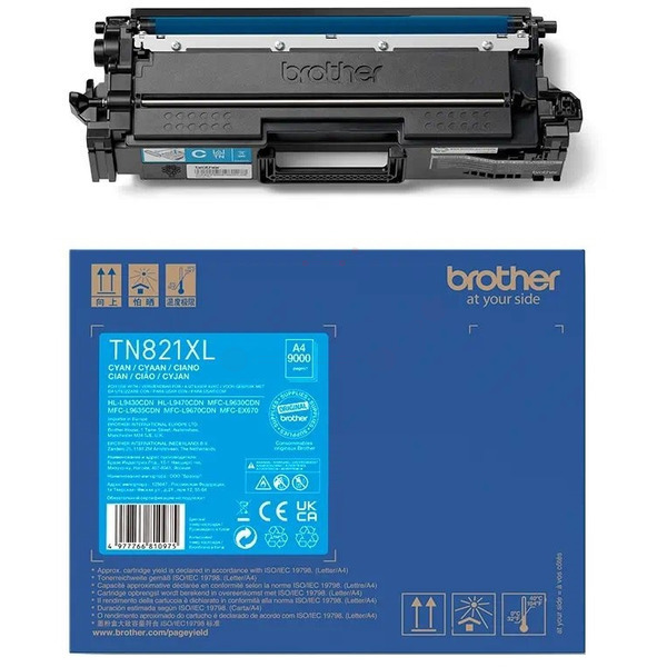 Original Brother TN821XLC Toner cyan