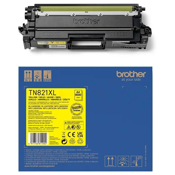 Original Brother TN821XLY Toner gelb