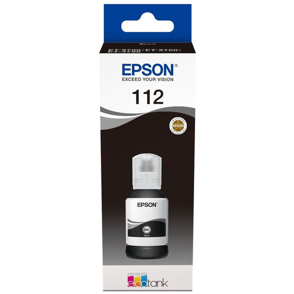 Original Epson C13T06C14A / 112 Tintenflasche schwarz