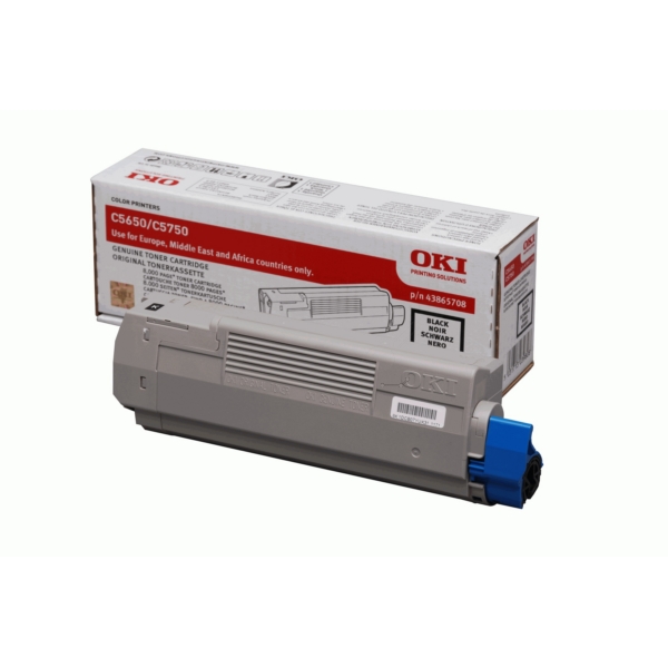 Original OKI 43865708 Toner schwarz