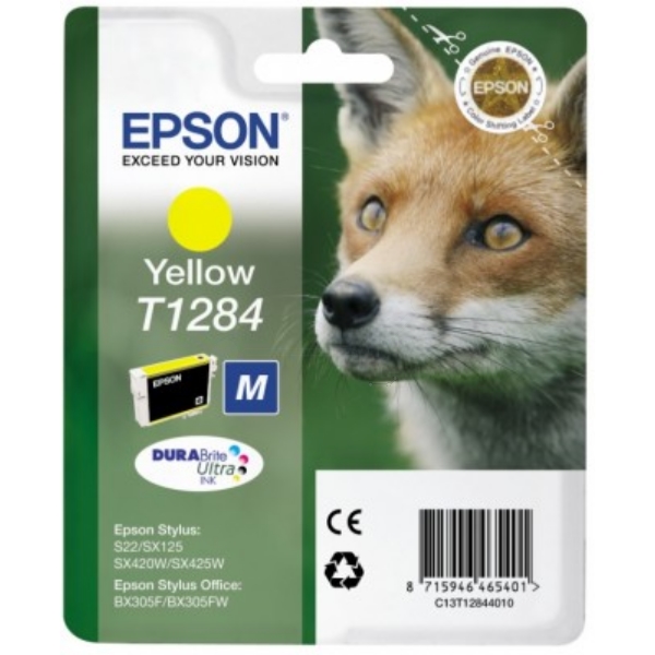 Original Epson C13T12844012 / T1284 Tintenpatrone gelb