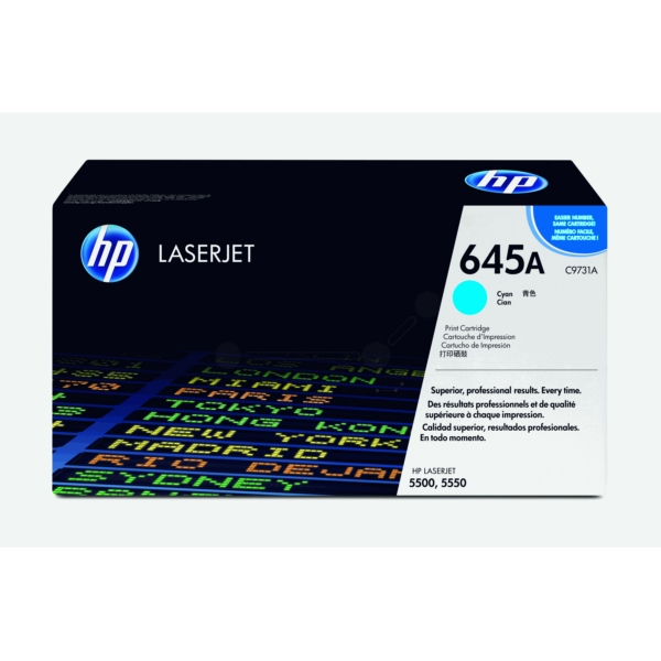 Original HP C9731A / 645A Toner cyan