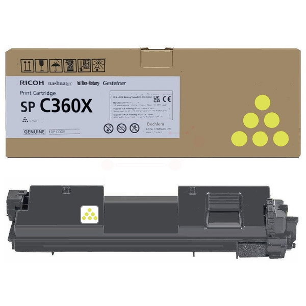 Original Ricoh 408253 / SPC360X Toner gelb