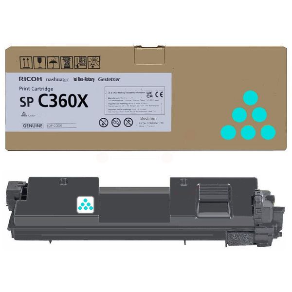 Original Ricoh 408251 / SPC360X Toner cyan